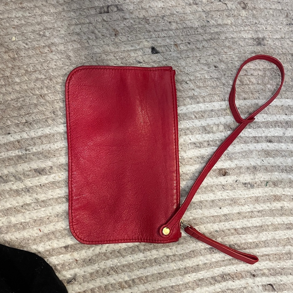 Mansur Gavriel Soft Lambskin Leather Pouch Wristlet Jewelry bag 8 x 5 - Picture 5 of 14